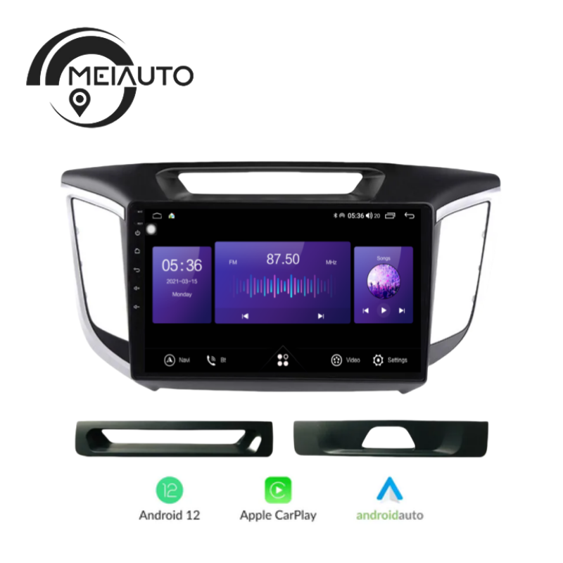 Car Intelligent Radio Player For Hyundai Creta IX25 2015-2018 GPS Navigation Carplay AndroidAuto Head Unit Plug And Play