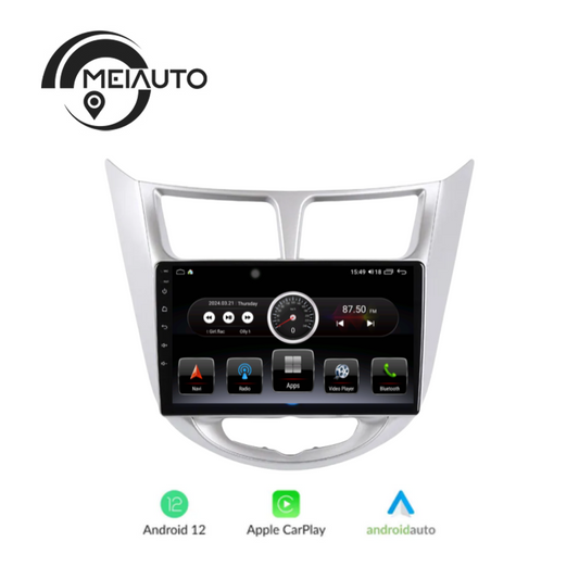 "Enhance Your Drive: Car Intelligent System Radio Player for Hyundai Solaris/Accent/Verna 2010-2016, GPS Navigation, Plug And Play"