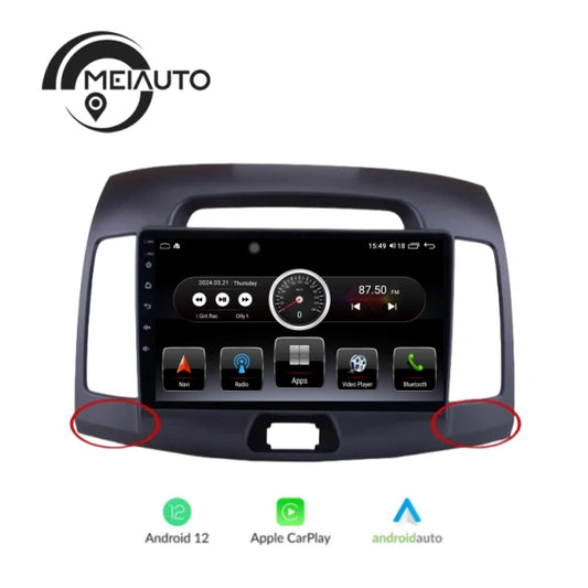 "Transform Your Driving Experience: Car Radio Multimedia Player for Hyundai Elantra 4 HD 2006-2012, GPS Navigation, Android Auto Carplay"