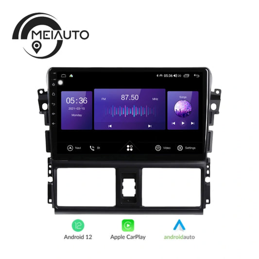 Carplay Android Auto Car Radio Multimedia Player For Toyota Vios XP150 2013-2020 GPS Navigation Head Unit Plug And Play