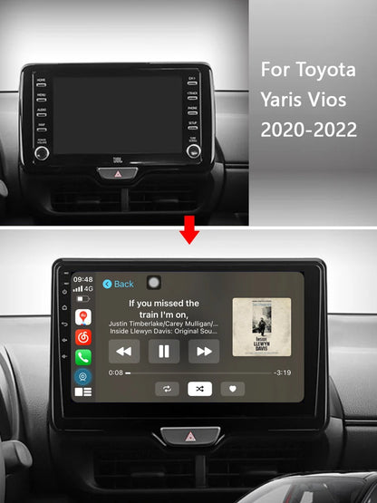 Android 12 Car Radio for Toyota Yaris Vios 2020-2022, 9 inch Touch Screen Car Stereo, Apple Carplay Android Auto Steering Wheel Control Bluetooth Hi-Fi Audio