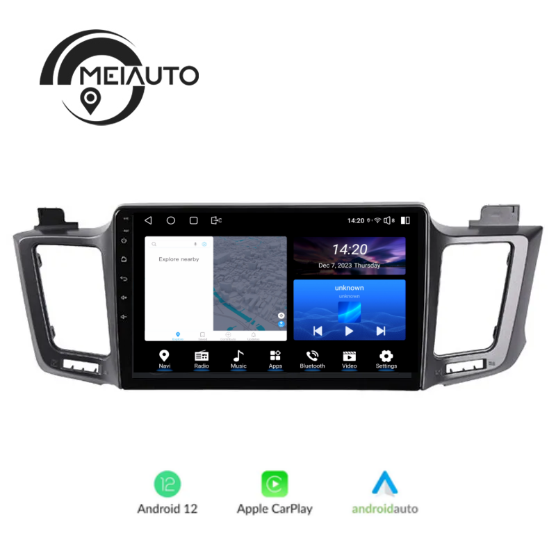 Android Head Unit 8G+128G For Toyota RAV4 4 XA40 5 XA50 2012-2018 Car Stereo Radio Multimedia Video Player Navigation GPS