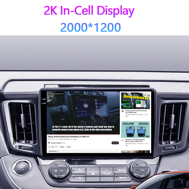 Android Head Unit 8G+128G For Toyota RAV4 4 XA40 5 XA50 2012-2018 Car Stereo Radio Multimedia Video Player Navigation GPS