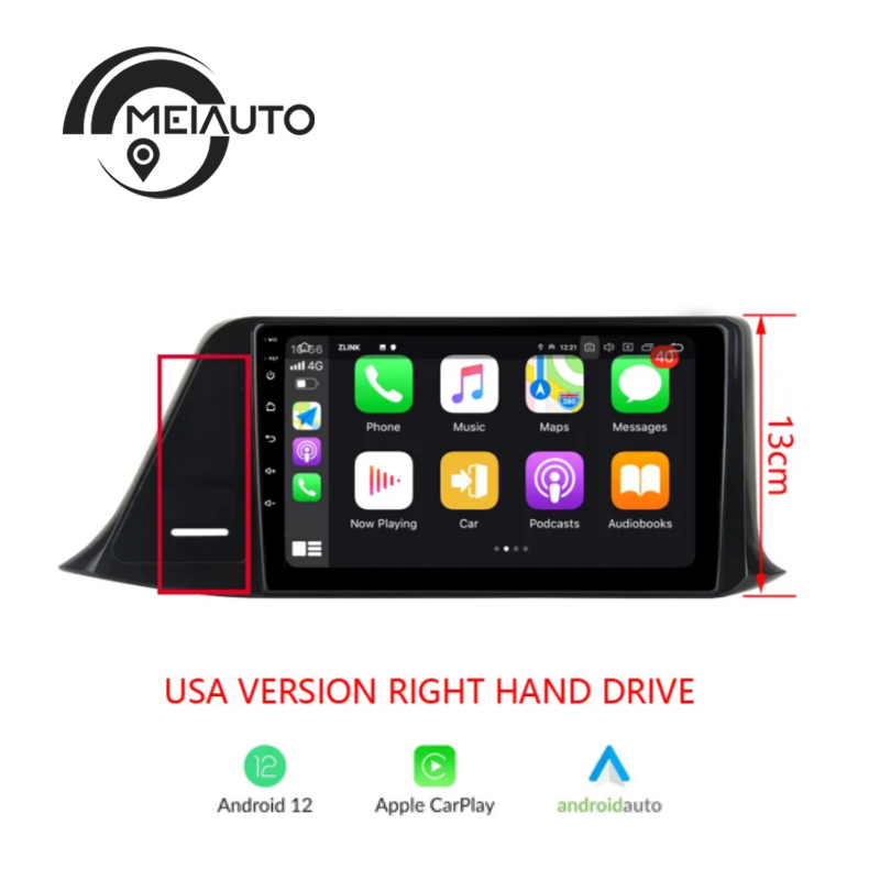 "Upgrade Your Toyota C-HR CHR (2016-2020) with 9-Inch Android Auto Car Radio Player: GPS Navigation, CarPlay, Plug-and-Play Head Unit"