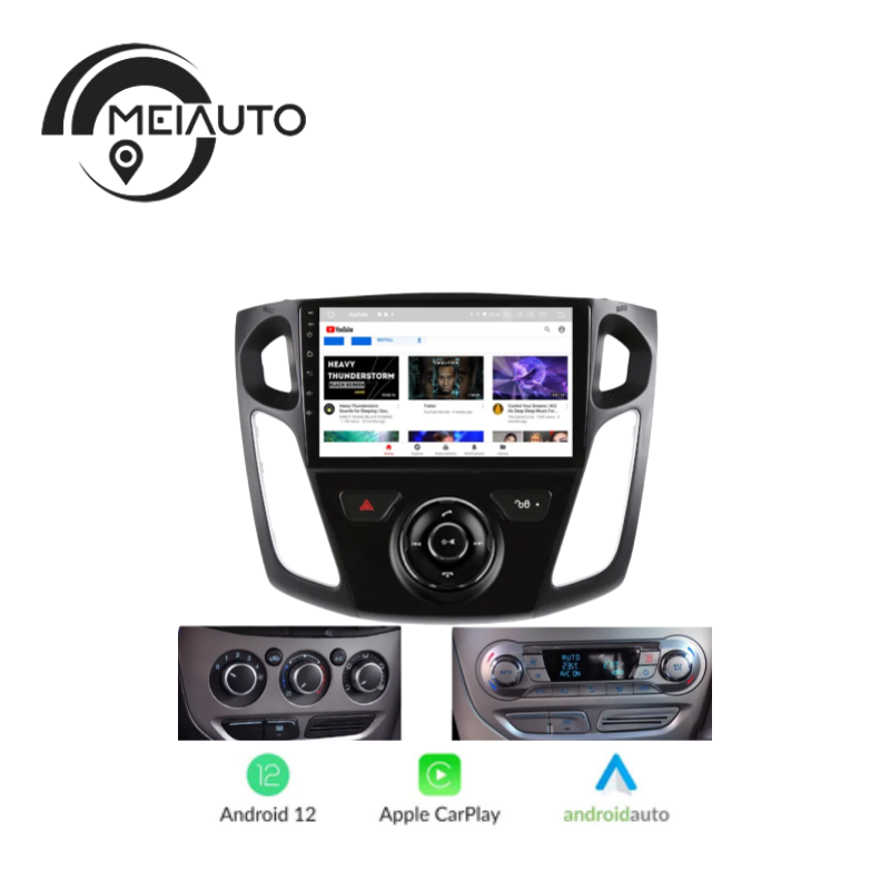 9inch Car Stereo Androidauto Carplay Radio Multimedia Player For Ford Focus 3 Mk 3 2011-2019 Navigation GPS Navi Head Unit Android 10 No 2din 2 din