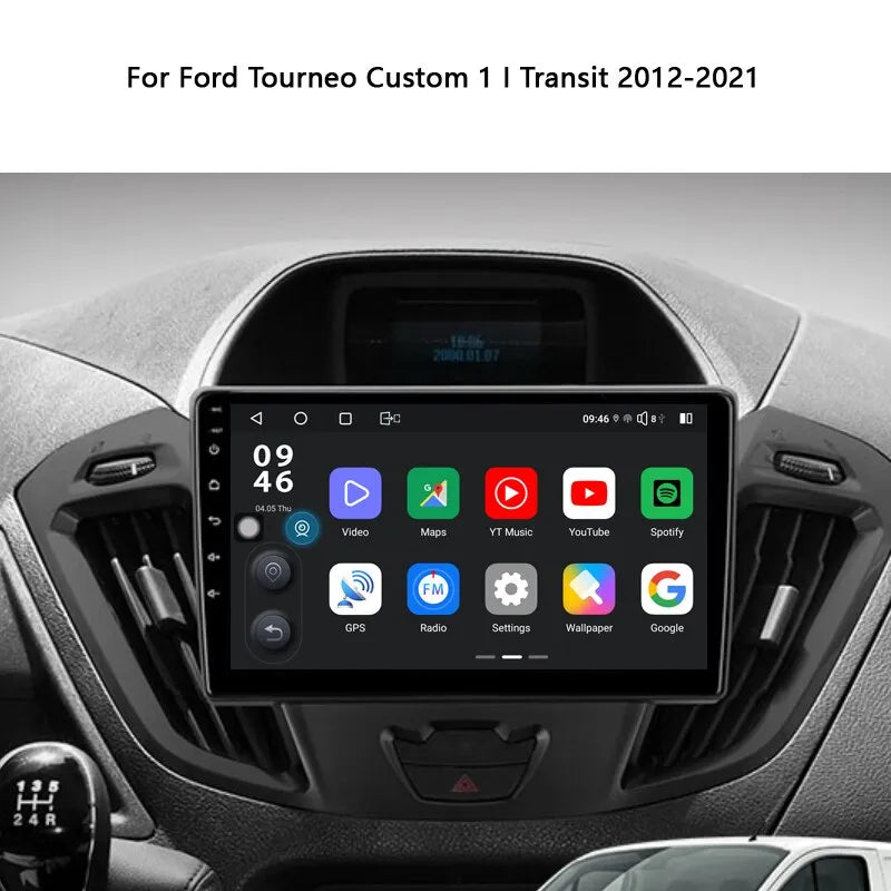 Car Stereo Head Unit 2K For Ford Tourneo Custom 1 I Transit 2012-2021 Android Radio Multimedia Video Player Navigation GPS