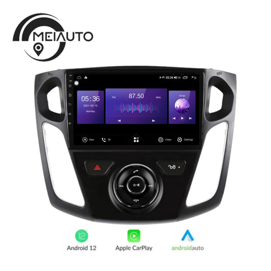 9inch Car Stereo Androidauto Carplay Radio Multimedia Player For Ford Focus 3 Mk 3 2011-2019 Navigation GPS Navi Head Unit Android 10 No 2din 2 din