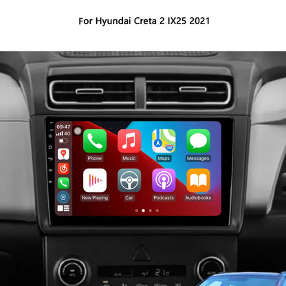 For Hyundai Creta 2 IX25 2021 with the 10.2"Android Head Unit Stereo: Premium Multimedia Player with GPS Navigation System No 2din 8G+128G