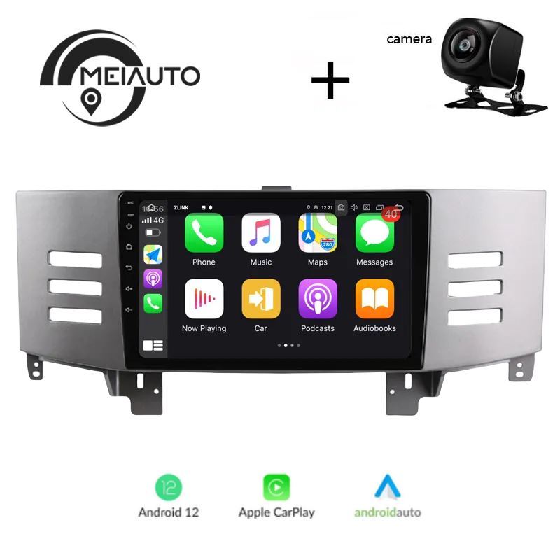 "Transform Your Toyota Reiz Mark X MarkX 2006 Driving Experience: 9-Inch Car Stereo Audio Player with GPS Navigation, CarPlay, Android Auto, Plug-and-Play Ease"