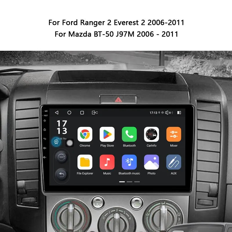 9inch Car Stereo Android Radio Multimedia Player For Ford Ranger 2 Everest 2 For Mazda BT 50 J97M 2006-2011 Navi GPS Head Unit