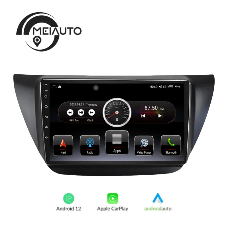 "Upgrade Your Drive with 9-Inch 2.5D QLED Car Radio Multimedia Player for Mitsubishi Lancer IX (2006-2010): Navigation GPS, Sedan Accessories"