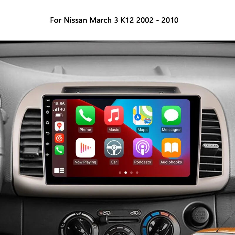 Car Stereo Head Unit 2K For Nissan March 3 K12 2002-2010 Android Radio Multimedia Video Player GPS Navigation Audio No2din