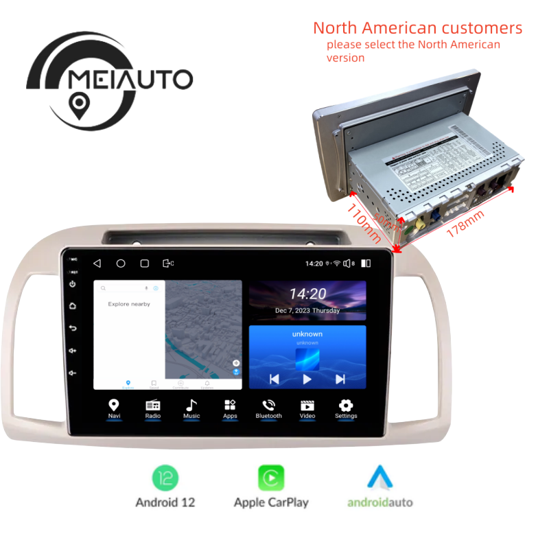 Car Stereo Head Unit 2K For Nissan March 3 K12 2002-2010 Android Radio Multimedia Video Player GPS Navigation Audio No2din