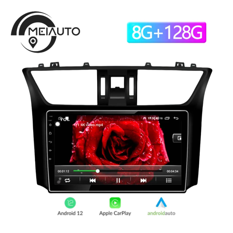 10.2inch Car Radio Multimedia Player Android Auto Carplay For Nissan Sylphy 2012-2016 Head Unit Plug And Play Navigation GPS