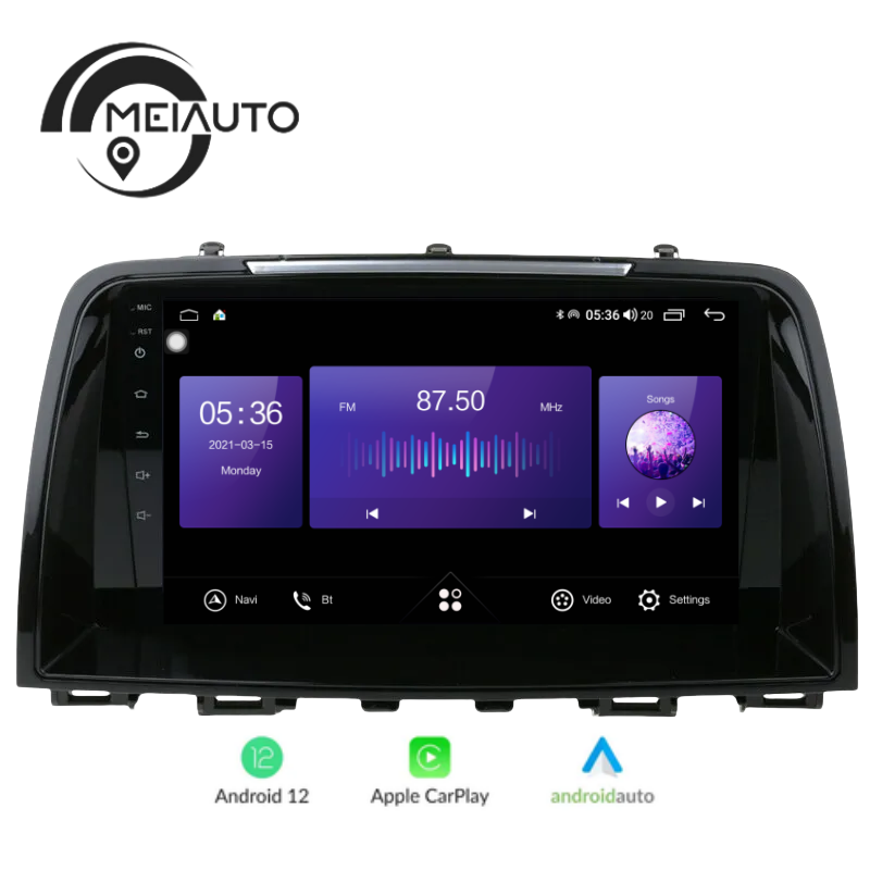 9INCH Car Head Unit Navigation GPS For Mazda 6 Ⅲ GL GJ 2012-2017 Car Radio Multimedia Video Player Stereo GPS Android No 2di