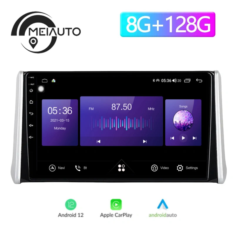 10.2inch Car Stereo Radio Multimedia Player For Toyota RAV 4 XA50 2019-2020 GPS Navigation Android Auto And Carplay Head Unit