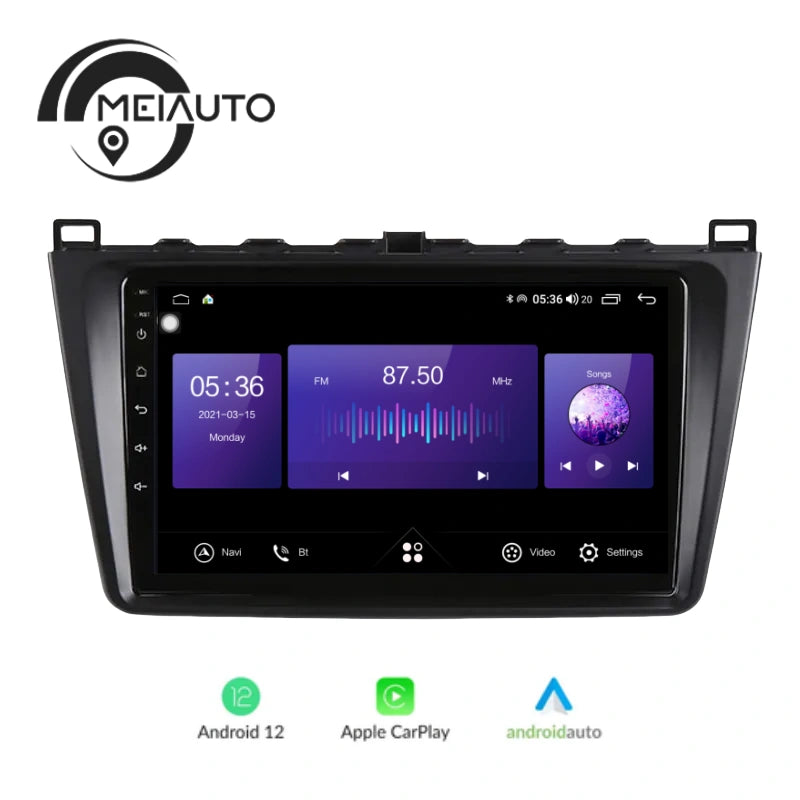 9inch Car Radio Android Auto Carplay Video Audio Player For Mazda 6 II Ultra 2007-2012 Head Unit Plug And Play Navigation GPS