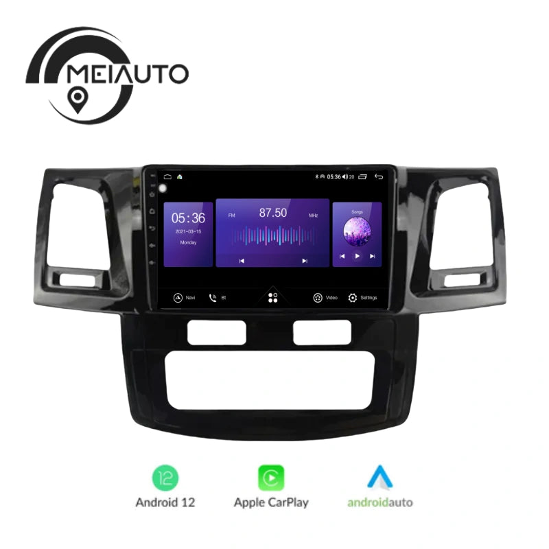 9 INCH Android Car Radio Audio Multimedia Player For TOYOTA HILUX TUNER VIGO 2007-2015 GPS Navigation Head Unit Plug And Play