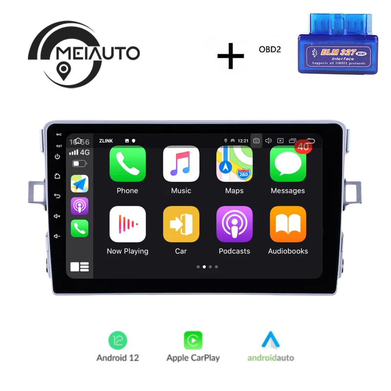 "Transform Your Toyota Verso R20 (2009-2018) Driving Experience: 9-Inch Android Auto CarPlay Car Stereo DSP Radio Player with GPS Navigation, Plug-and-Play Ease"