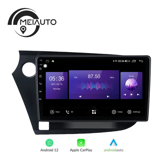 Car Stereo Android Auto Carplay Radio Player Navigation GPS For Honda Insight 2 LHD RHD 2009-2014 Head Unit Plug And Play