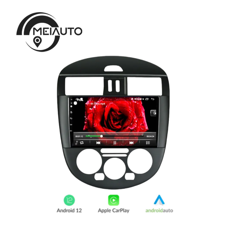 "9-Inch Car Radio Media Player for Nissan Serena Tiida 2011-2015: Navigation GPS, Android Auto, CarPlay, Plug and Play Head Unit"