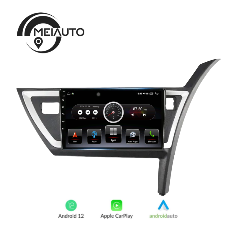 "Seamless Integration: Android Stereo Radio Head Unit for Toyota Auris Mk2 (2013+) and Corolla Car Multimedia Player with Plug and Play GPS Navigation"