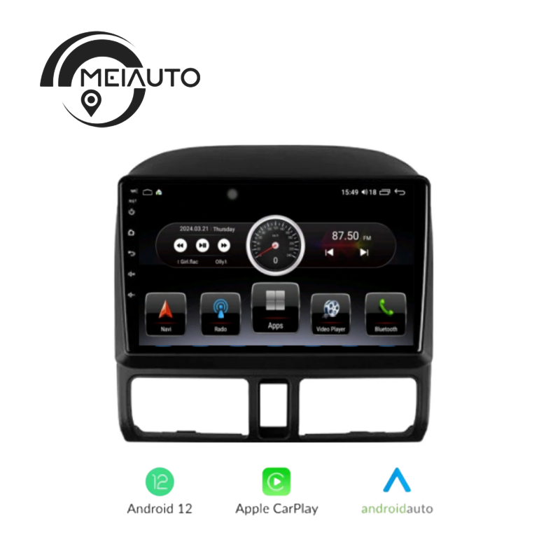 Android 12 Car Radio for Honda CR-V CRV 2 2001 2002 2003 2004 2005 2006, 9 inch Touch Screen Car Stereo, Apple Carplay Android Auto Steering Wheel Control Bluetooth Hi-Fi Audio