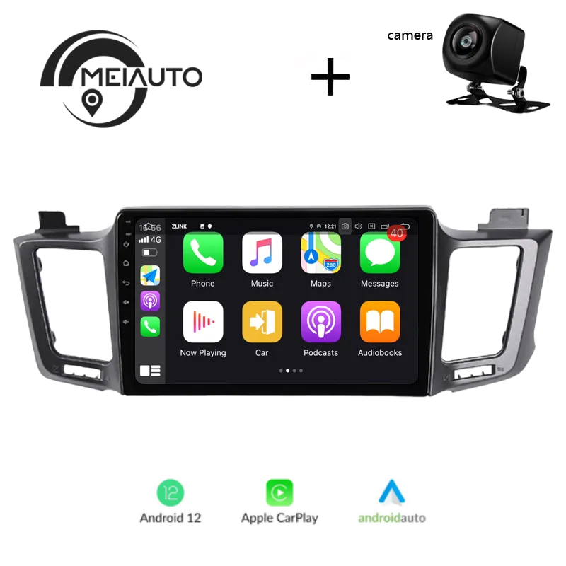 "Transform Your Toyota RAV4 4 & 5 (XA40 & XA50, 2013-2018) Driving Experience: Car Android Auto CarPlay Radio Player with GPS Navigation, DSP, and Easy Plug-and-Play Head Unit"