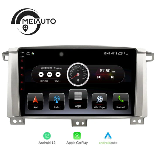 "Enhance Your Drive with Car Android Radio Player Head Unit for Toyota Land Cruiser LC 100 and Lexus LX470 J100 II (2002): Plug-and-Play Convenience"