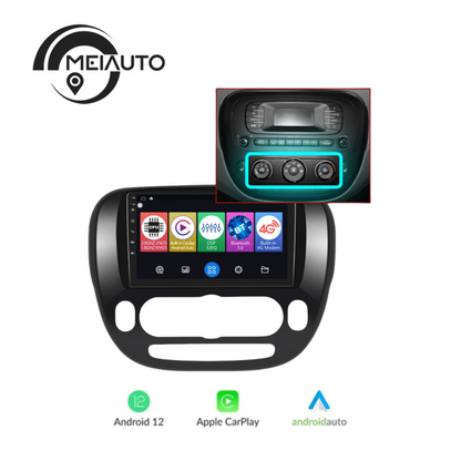 "Seamless Integration: CarPlay and Android Auto for Kia Soul 2 PS 2013-2019, GPS Navigation, Multimedia Video Player, Plug and Play"