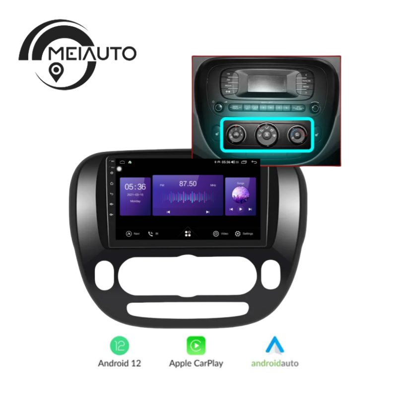 Car AndroidAuto Carplay For Kia Soul 2 PS 2013-2019 Radio Multimedia Video Player Head Unit Plug And Play Navigation GPS