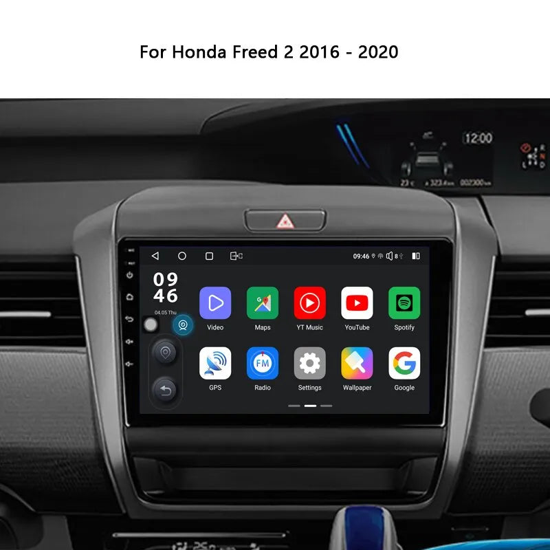 9inch Car Stereo Androidauto Radio Multimedia Video Audio Player For Honda Freed 2 2016-2020 Navigation GPS Head Unit No 2din