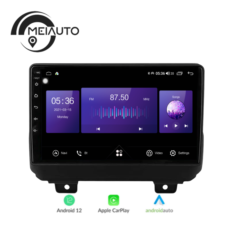 9 inch Car Android Radio Multimedia GPS Navigation Player For Jeep Wrangler 4 JL 2018-2020 Intelligent Head Unit Plug And Play