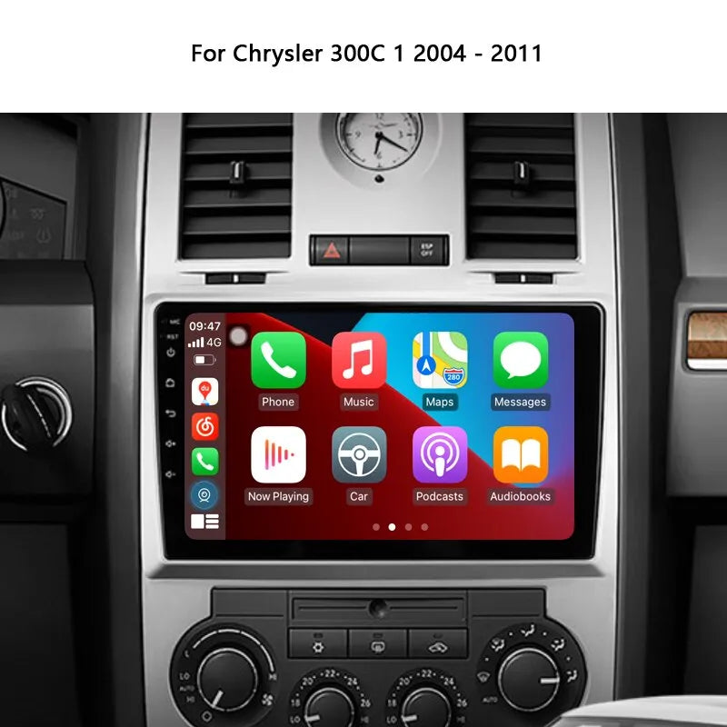 Android Head Unit Stereo 2K For Chrysler 300C 1 2004-2011 Car Radio Multimedia Video Player Navigation GPS Audio No2din