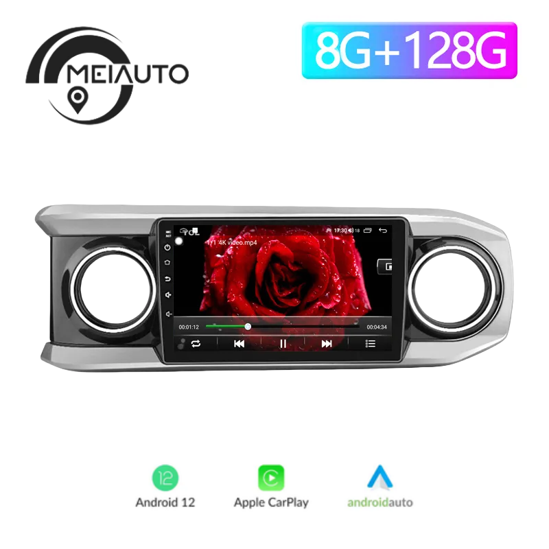 10.2 inch Android Auto Car Stereo Radio Multimedia GPS Player For Toyota Tacoma N300 TRD sport 2015-2021 Head Unit Plug And Play