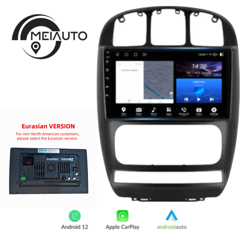 10.2 INCH Car Radio Player Android Head Unit Stereo For Dodge Caravan 4 2000-2007 For Chrysler Voyager RG RS Town&Country RS 2000-2007 GPS