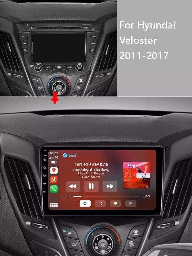 9 inch Car Android Auto Audio Radio Player For Hyundai Veloster FS 2011-2017 GPS Navigation Carplay Head Unit Plug And Play DSP